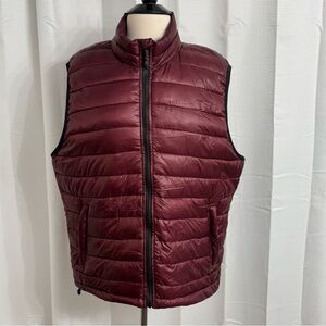 Aeropostale Unisex Classic Fit Puffer Vest, Front Zipper Closure, Side Pockets